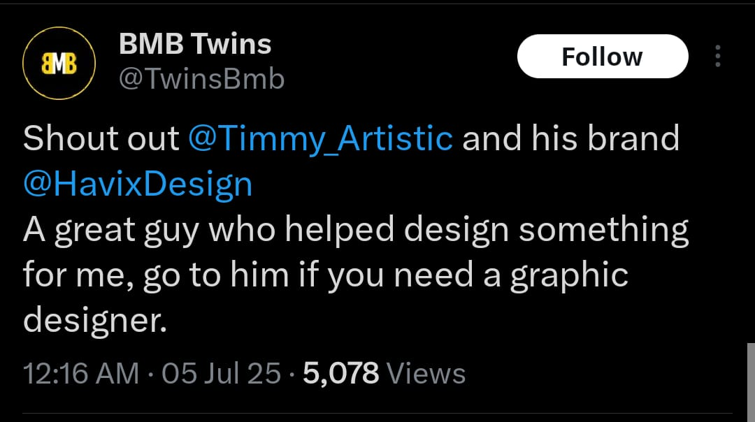 BMB Twins (@TwinsBmb) client message